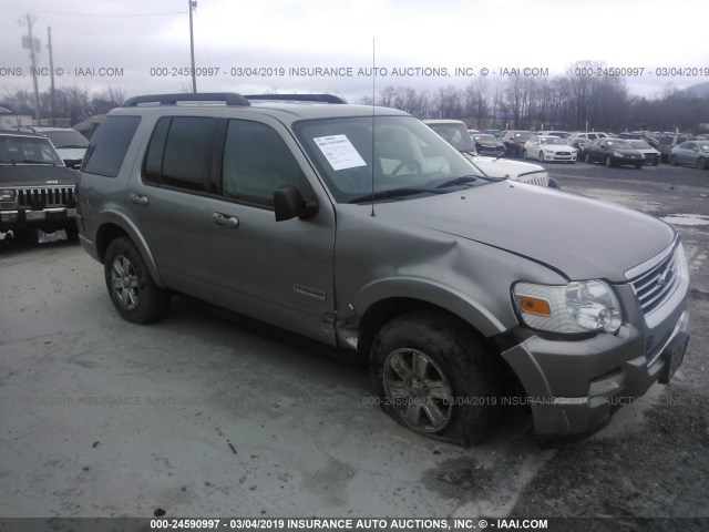 1FMEU73E38UA88861 - 2008 FORD EXPLORER XLT SILVER photo 1