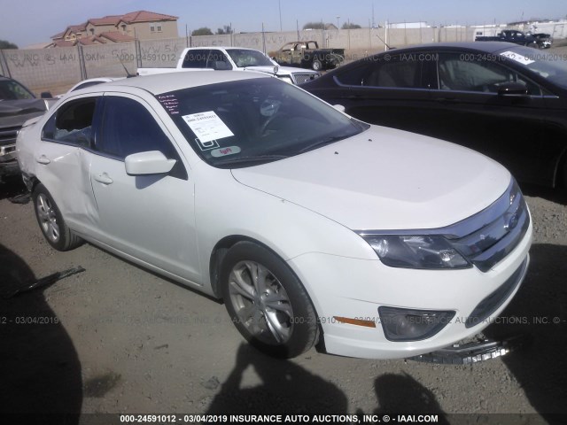 3FAHP0HA7CR144604 - 2012 FORD FUSION SE WHITE photo 1