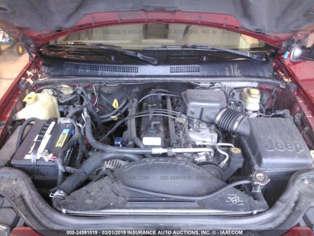 1J4GX48S64C255046 - 2004 JEEP GRAND CHEROKEE LAREDO/COLUMBIA/FREEDOM 红色 照片 10
