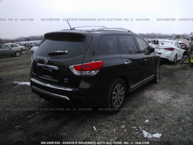 5N1AR2MM2FC711799 - 2015 NISSAN PATHFINDER S/SV/SL/PLATINUM BLACK photo 4