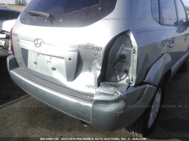 KM8JN72D36U377336 - 2006 HYUNDAI TUCSON GLS/LIMITED 绿色 照片 6