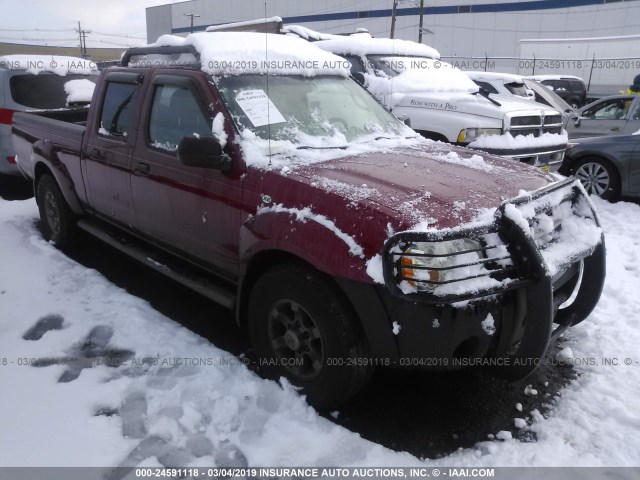 1N6ED29Y14C483532 - 2004 NISSAN FRONTIER CREW CAB XE V6 RED photo 1