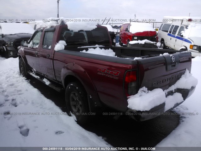 1N6ED29Y14C483532 - 2004 NISSAN FRONTIER CREW CAB XE V6 RED photo 3
