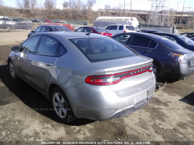 1C3CDFBBXGD613723 - 2016 DODGE DART SXT SILVER photo 3