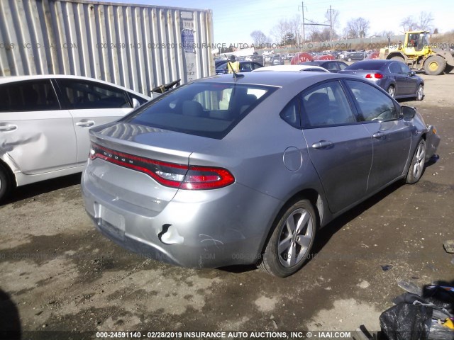 1C3CDFBBXGD613723 - 2016 DODGE DART SXT SILVER photo 4