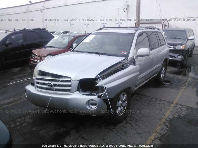 JTEHF21A230135484 - 2003 TOYOTA HIGHLANDER LIMITED SILVER photo 2