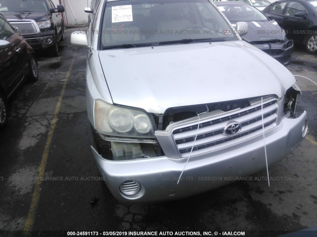 JTEHF21A230135484 - 2003 TOYOTA HIGHLANDER LIMITED SILVER photo 6