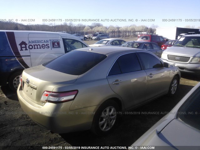 4T1BF3EK0BU752694 - 2011 TOYOTA CAMRY SE/LE/XLE GOLD photo 4