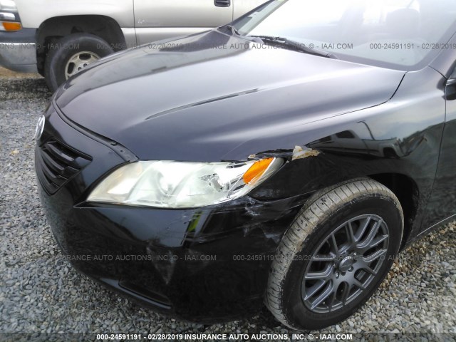 4T1BE46K78U239474 - 2008 TOYOTA CAMRY CE/LE/XLE/SE BLACK photo 6