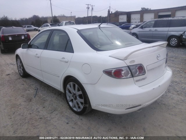 1YVHP80DX65M41804 - 2006 MAZDA 6 S WHITE photo 3