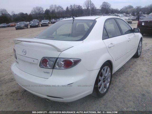 1YVHP80DX65M41804 - 2006 MAZDA 6 S WHITE photo 4