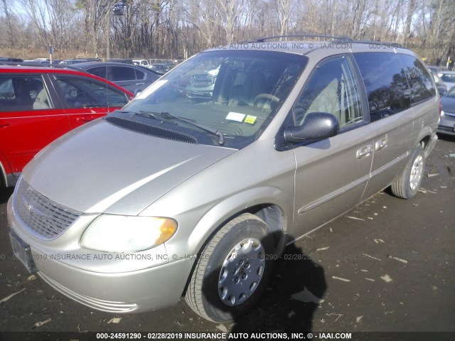 2C4GP44372R791996 - 2002 CHRYSLER TOWN & COUNTRY LX TAN photo 2