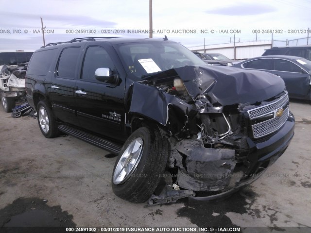 1GNSCHE02DR368552 - 2013 CHEVROLET SUBURBAN C1500  LS BLACK photo 1