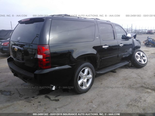 1GNSCHE02DR368552 - 2013 CHEVROLET SUBURBAN C1500  LS BLACK photo 4