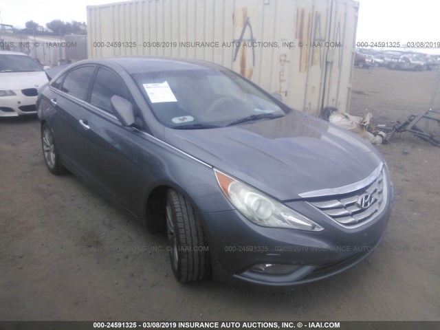 5NPEC4ACXBH210575 - 2011 HYUNDAI SONATA SE/LIMITED GRAY photo 1