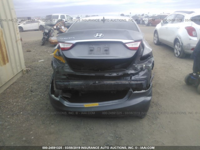 5NPEC4ACXBH210575 - 2011 HYUNDAI SONATA SE/LIMITED GRAY photo 6