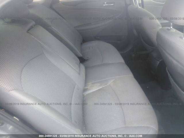 5NPEC4ACXBH210575 - 2011 HYUNDAI SONATA SE/LIMITED GRAY photo 8