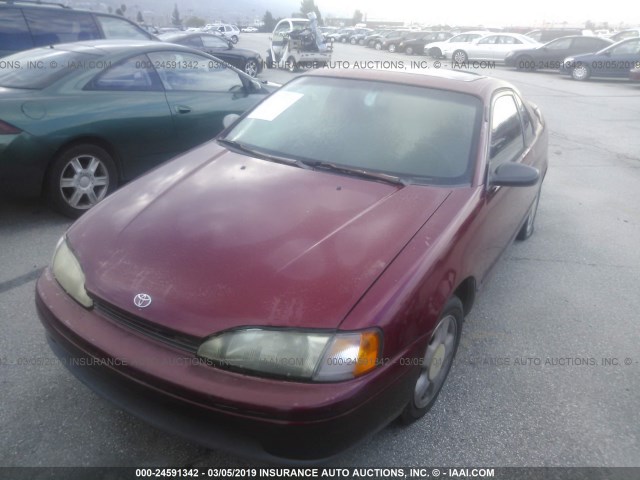 JT2EL45F5N0019855 - 1992 TOYOTA PASEO RED photo 2