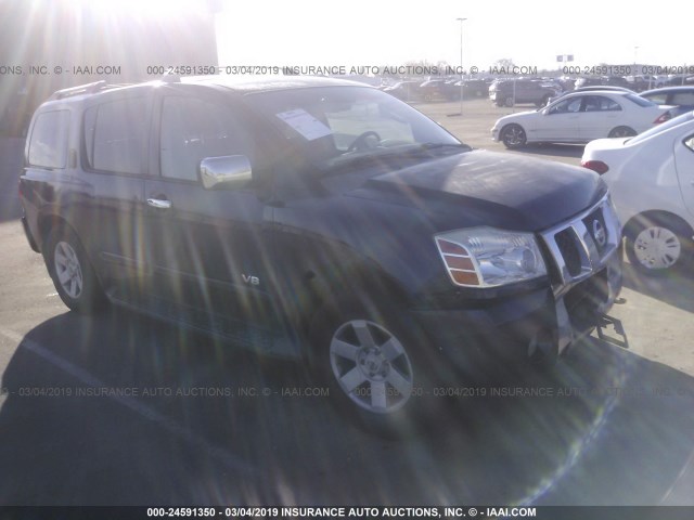 5N1AA08B86N722380 - 2006 NISSAN ARMADA SE/LE BLUE photo 1