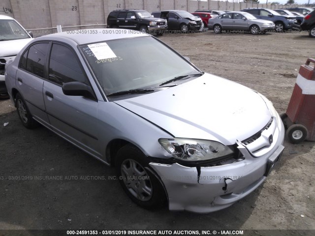 2HGES16494H533984 - 2004 HONDA CIVIC DX SILVER photo 1