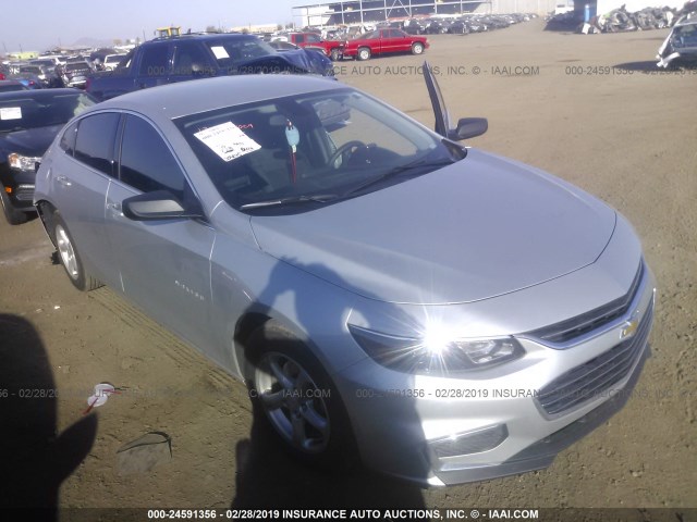 1G1ZB5ST6JF277202 - 2018 CHEVROLET MALIBU LS SILVER photo 1