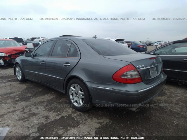 WDBUF56X98B257836 - 2008 MERCEDES-BENZ E 350 GRAY photo 3