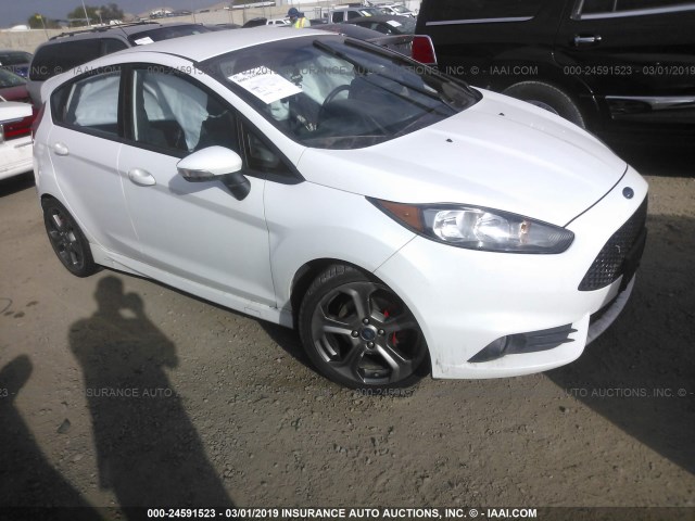 3FADP4GX0EM151499 - 2014 FORD FIESTA ST WHITE photo 1