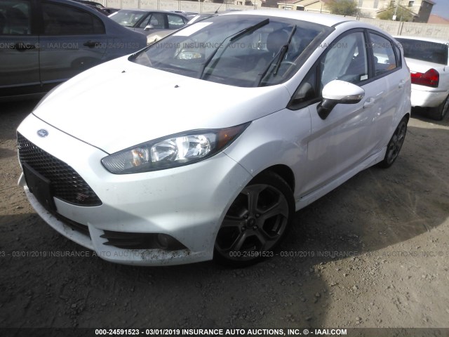 3FADP4GX0EM151499 - 2014 FORD FIESTA ST WHITE photo 2