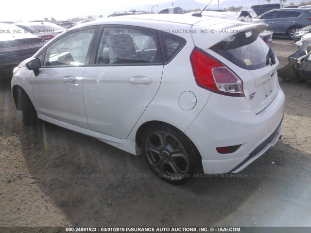 3FADP4GX0EM151499 - 2014 FORD FIESTA ST WHITE photo 3