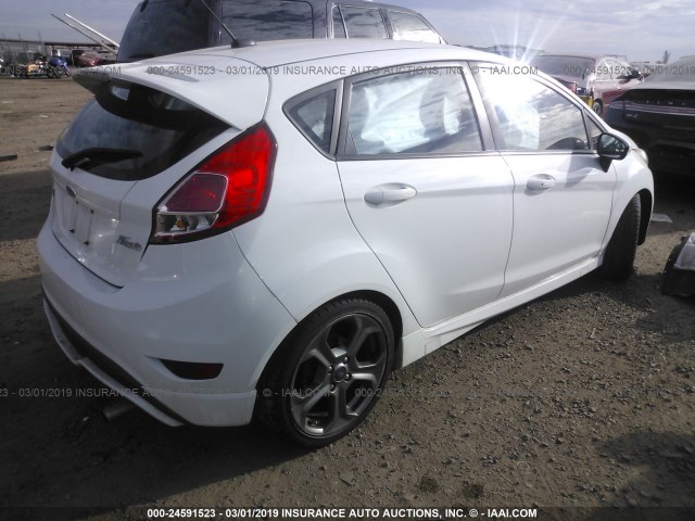 3FADP4GX0EM151499 - 2014 FORD FIESTA ST WHITE photo 4