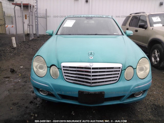 WDBUF22X48B237594 - 2008 MERCEDES-BENZ E 320 CDI TURQUOISE photo 6