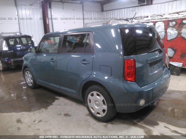 JTLKE50E681005409 - 2008 TOYOTA SCION XB BLUE photo 3