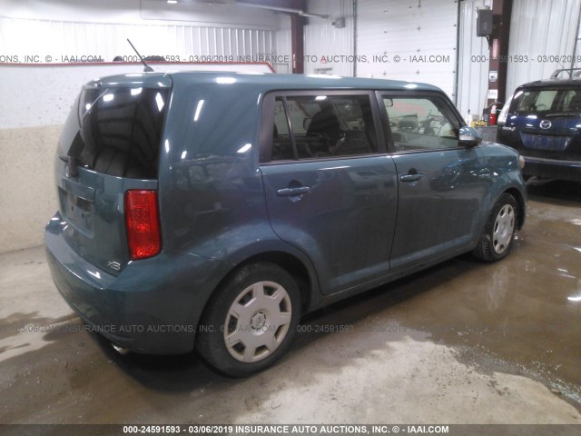JTLKE50E681005409 - 2008 TOYOTA SCION XB BLUE photo 4