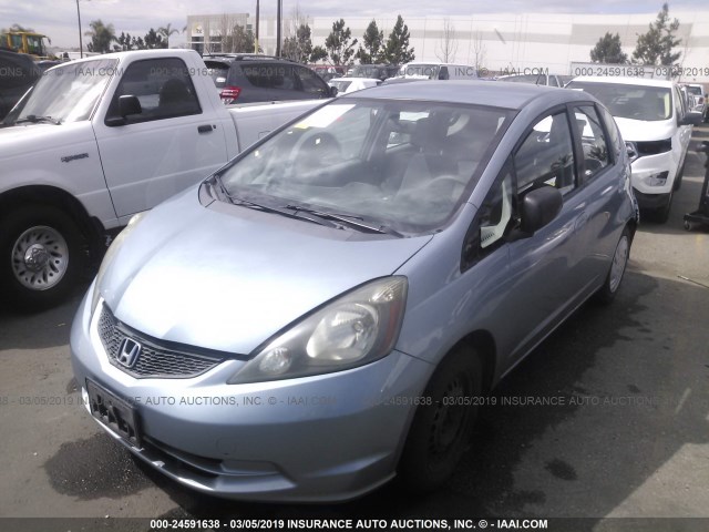 JHMGE8H36BC018919 - 2011 HONDA FIT BLUE photo 2