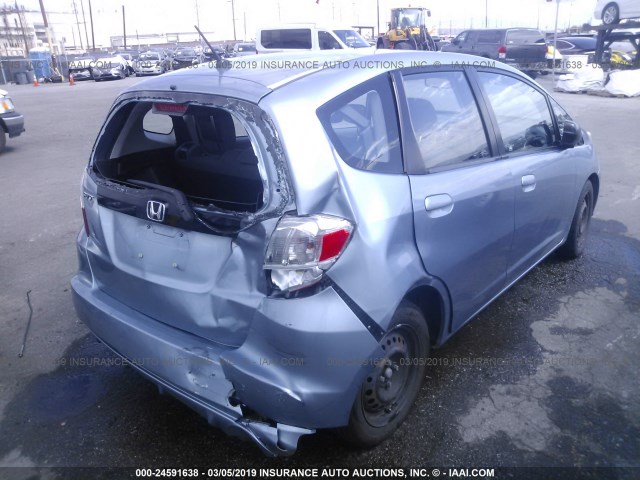 JHMGE8H36BC018919 - 2011 HONDA FIT BLUE photo 4