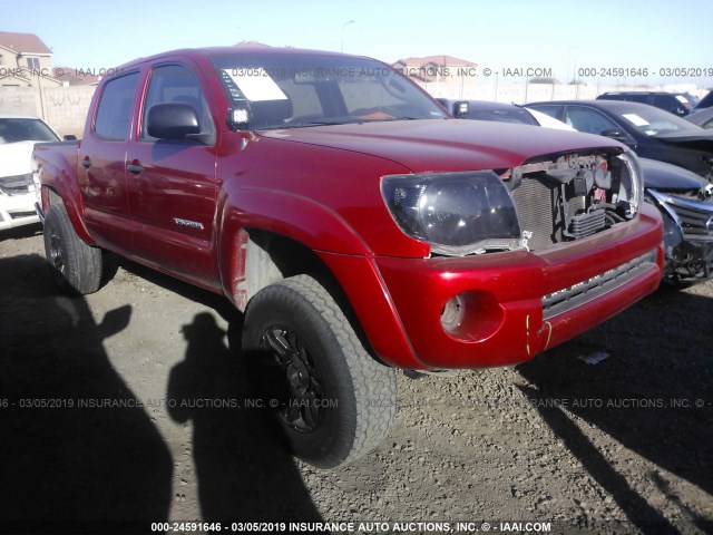 3TMJU62N59M073654 - 2009 TOYOTA TACOMA DOUBLE CAB PRERUNNER RED photo 1