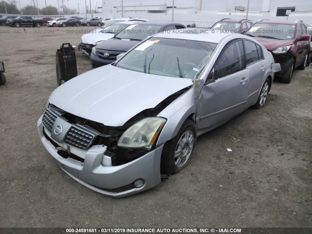 1N4BA41E94C910165 - 2004 NISSAN MAXIMA SE/SL SILVER photo 2