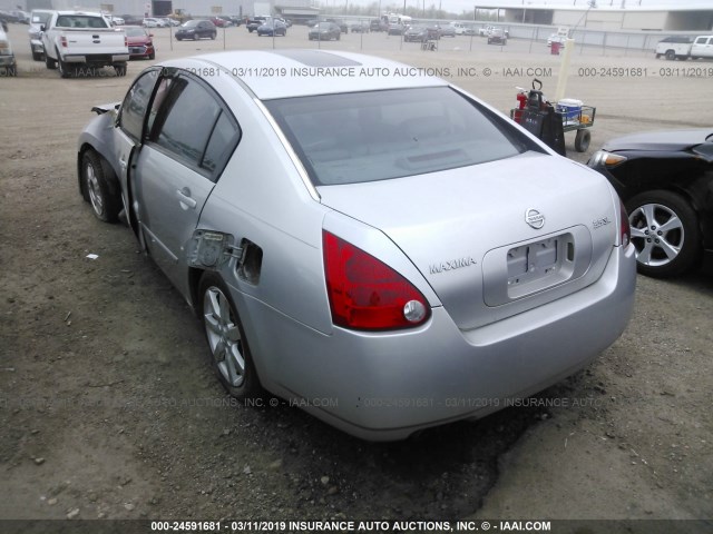 1N4BA41E94C910165 - 2004 NISSAN MAXIMA SE/SL SILVER photo 3