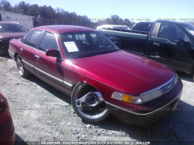 2FALP74W5RX125757 - 1994 FORD CROWN VICTORIA LX RED photo 1