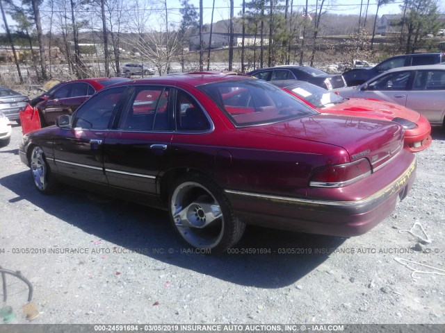 2FALP74W5RX125757 - 1994 FORD CROWN VICTORIA LX RED photo 3