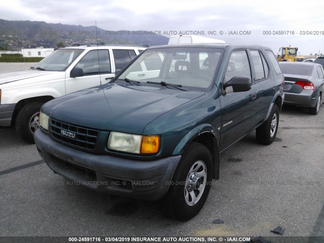 4S2CK58W0X4377416 - 1999 ISUZU RODEO S/LS/LSE GREEN photo 2