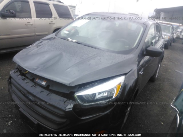 1FMCU0F77HUA23653 - 2017 FORD ESCAPE S GRAY photo 2