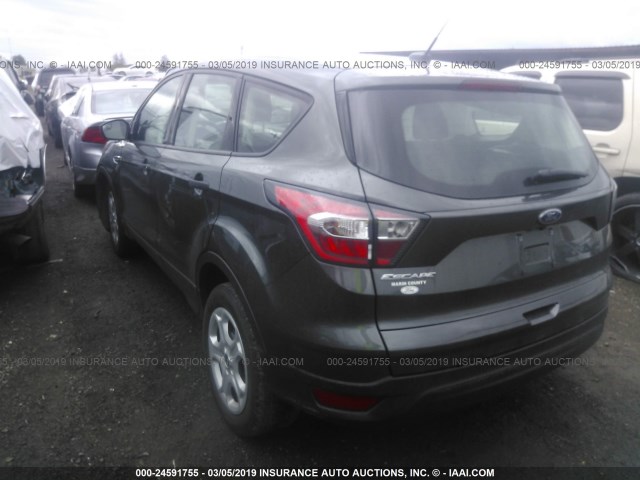 1FMCU0F77HUA23653 - 2017 FORD ESCAPE S GRAY photo 3