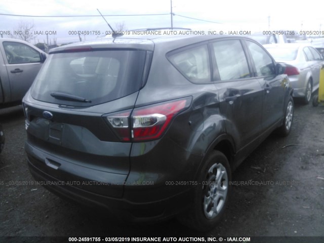 1FMCU0F77HUA23653 - 2017 FORD ESCAPE S GRAY photo 4