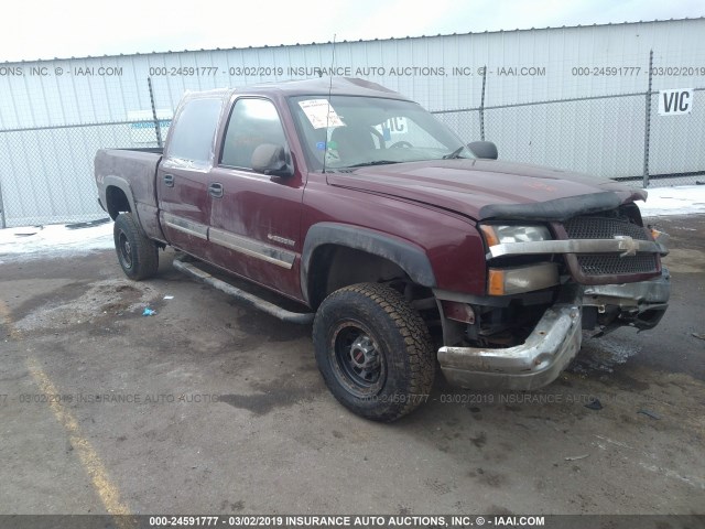 1GCHK23U73F146680 - 2003 CHEVROLET SILVERADO K2500 HEAVY DUTY MAROON photo 1