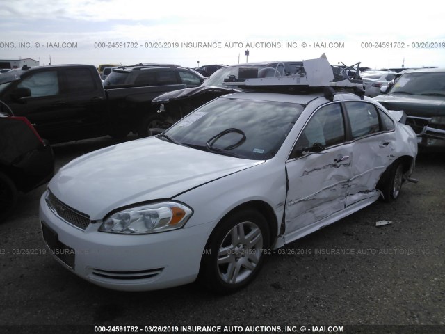 2G1WB5E36F1130133 - 2015 CHEVROLET IMPALA LIMITED LT WHITE photo 2