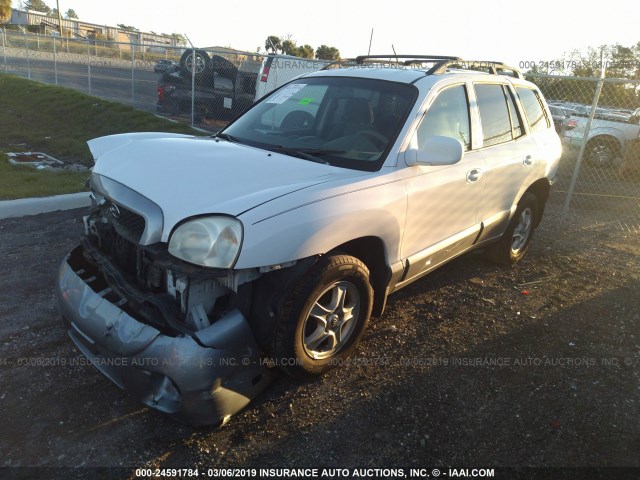 KM8SB12B83U400291 - 2003 HYUNDAI SANTA FE GL WHITE photo 2