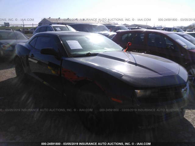 2G1FE1EV2A9220911 - 2010 CHEVROLET CAMARO LS BLACK photo 1