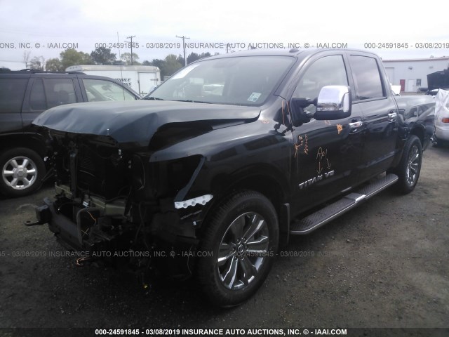 1N6AA1E68JN546387 - 2018 NISSAN TITAN SV/SL/PLATINUM RESERVE BLACK photo 2