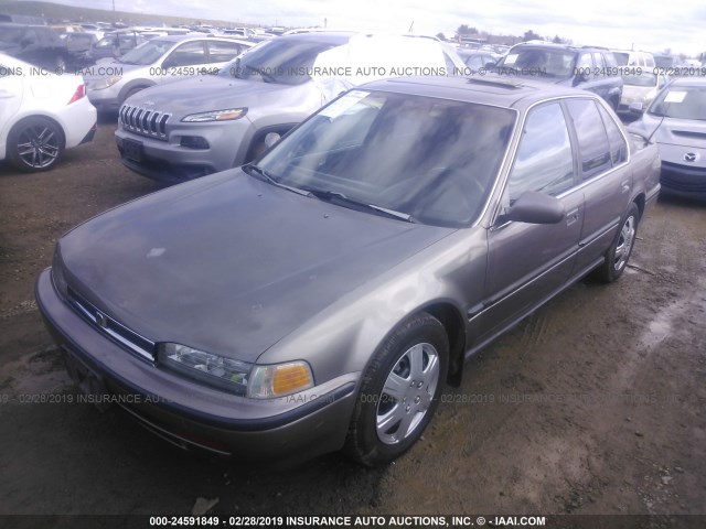 JHMCB7674NC056225 - 1992 HONDA ACCORD EX/EX-R GRAY photo 2